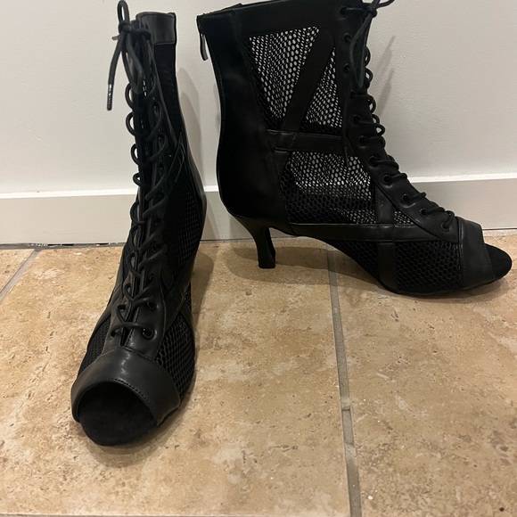 NEW Dance and Sway Leatherette Customized Heel Boot for Heels Dance/Ballroom - Picture 2 of 9